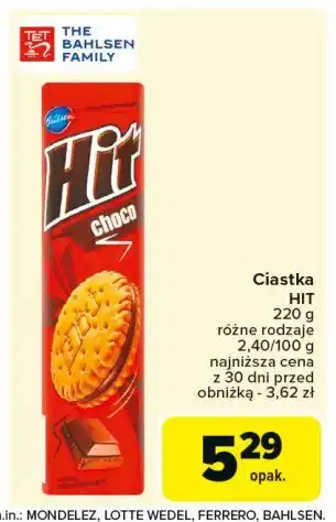 Carrefour Market Ciastka czekoladowe Hit Hit bahlsen oferta