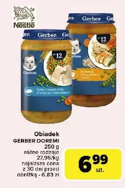 Carrefour Rybka z marchewką groszkiem i kluseczkami Gerber junior oferta