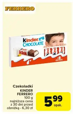 Carrefour Czekoladki Kinder chocolate oferta