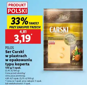 Lidl Pilos ser carski w plastrach oferta