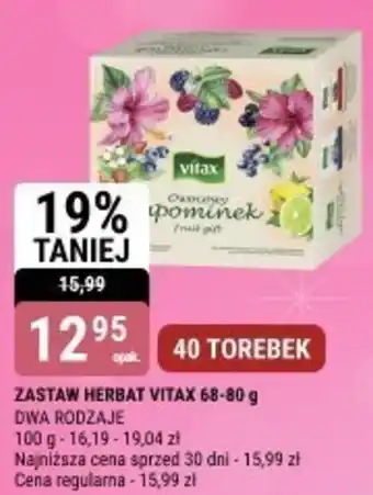 bi1 ZASTAW HERBAT VITAX oferta