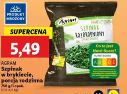 Lidl AGRAM Szpinak w brykiecie, porcja rodzinna oferta