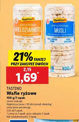 Lidl TASTINO wafle ryżowe oferta