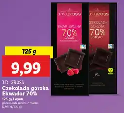 Lidl J.D. GROSS Czekolada gorzka Ekwador 70% oferta