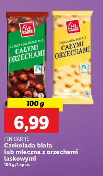 Lidl FIN CARRÉ Czekolada biała oferta