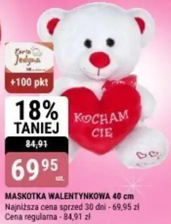 bi1 MASKOTKA WALENTYNKOWA 40 cm oferta