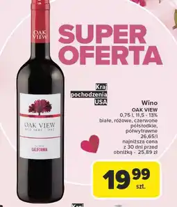 Carrefour Market Wino półsłodkie Oak View oferta