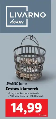 Lidl Zestaw klamerek Livarno oferta