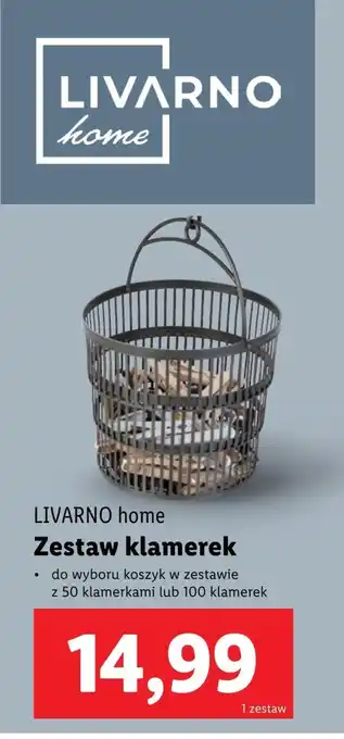 Lidl Zestaw klamerek Livarno oferta