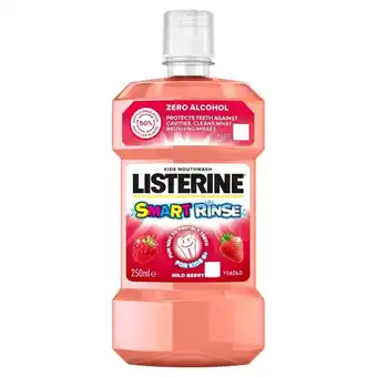 Carrefour Listerine Smart Rinse Mild Berry Płyn do płukania jamy ustnej 250 ml oferta