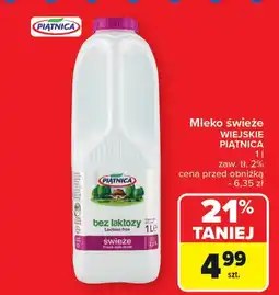 Carrefour Mleko bez laktozy Piątnica oferta