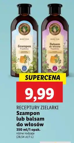 Lidl Szampon Receptury Zielarki oferta