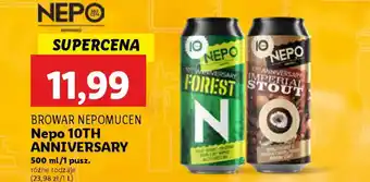 Lidl Browar nepomucen nepo 10th anniversary oferta