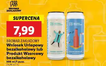 Lidl BROWAR ZAKŁADOWY Wniosek Urlopowy bezalkoholowy oferta