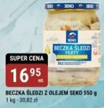 bi1 BECZKA ŚLEDZI Z OLEJEM SEKO oferta