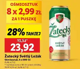 Lidl Žatecký Světlý Ležák oferta