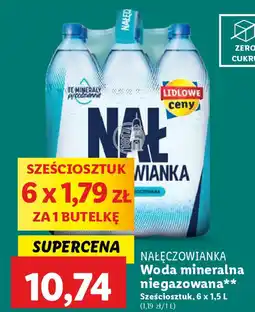 Lidl NAŁĘCZOWIANKA Woda mineralna niegazowana oferta