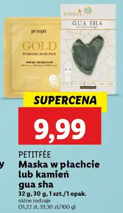 Lidl PETITFÉE Maska w płachcie / kamień gua sha oferta