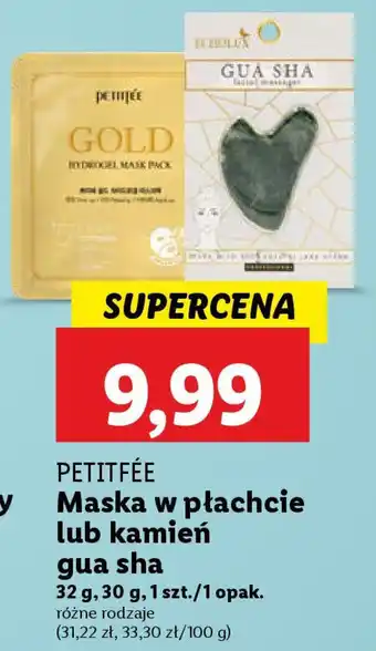 Lidl PETITFÉE Maska w płachcie / kamień gua sha oferta