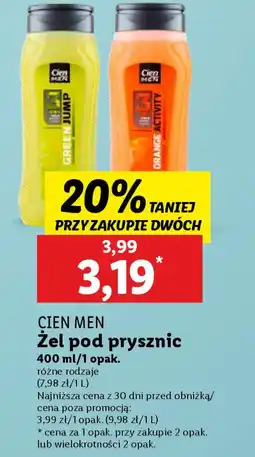 Lidl CIEN MEN Żel pod prysznic oferta