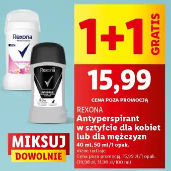 Lidl REXONA Antyperspirant w sztyfcie oferta