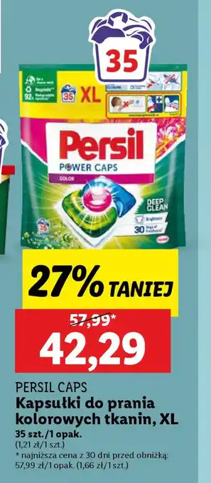 Lidl Persil caps kapsułki do prania kolorowych tkanin oferta