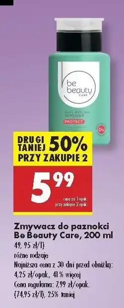 Biedronka Zmywacz do paznokci protect Be Beauty Care oferta