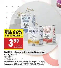 Biedronka Serum z olejkiem arganowym Bioelixire oferta