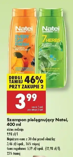 Biedronka Szampon do włosów Natei Every Day Fresh oferta