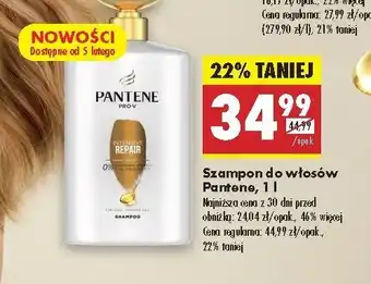 Biedronka Szampon intensive repair Pantene Pro-V oferta