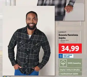 Lidl Livergy koszula flanelowa męska oferta