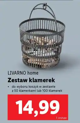 Lidl Livarno home zestaw klamerek oferta