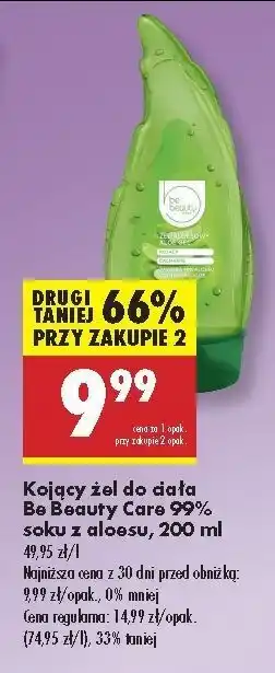 Biedronka Żel aloesowy 99% Be Beauty Care oferta