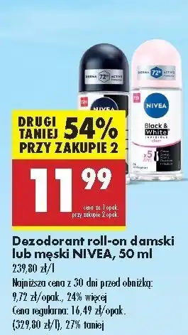 Biedronka Antyperspirant clear Nivea Invisible Black & White oferta