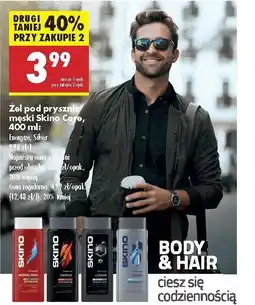 Biedronka Żel pod prysznic silver care Skino oferta