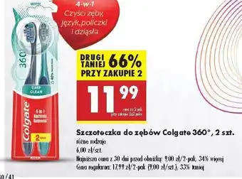 Biedronka Szczoteczka do zębów medium Colgate Classic Deep Clean oferta