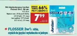 Biedronka Nić wykałaczka i czyścik do języka Jordan 3-In-1 Flosser oferta