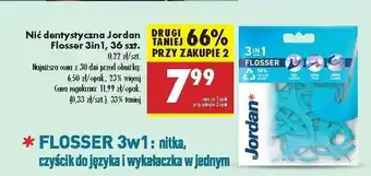 Biedronka Nić wykałaczka i czyścik do języka Jordan 3-In-1 Flosser oferta