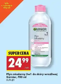 Biedronka Płyn micelarny do skóry wrażliwej Garnier Skin Naturals oferta