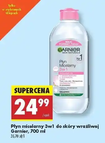 Biedronka Płyn micelarny do skóry wrażliwej Garnier Skin Naturals oferta