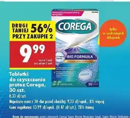 Biedronka Tabletki do czyszczenia protez bio formula Corega Tabs oferta