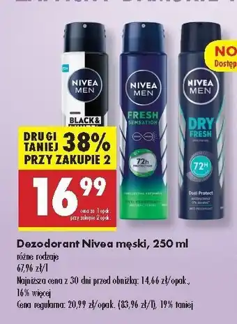 Biedronka Dezodorant Nivea Men Dry Fresh oferta