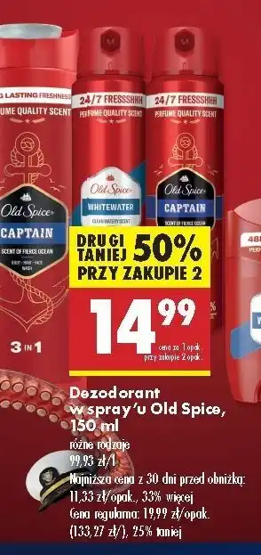 Biedronka Dezodorant Old Spice Whitewater oferta