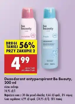 Biedronka Dezodorant invisible Be Beauty Care oferta