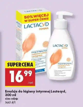 Biedronka Emulsja do higieny intymnej Lactacyd Femina oferta