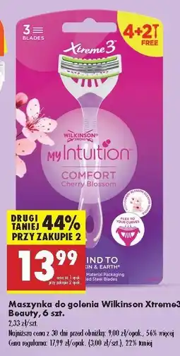 Biedronka Maszynka do golenia Wilkinson My Intuition Comfort Cherry Blossom oferta