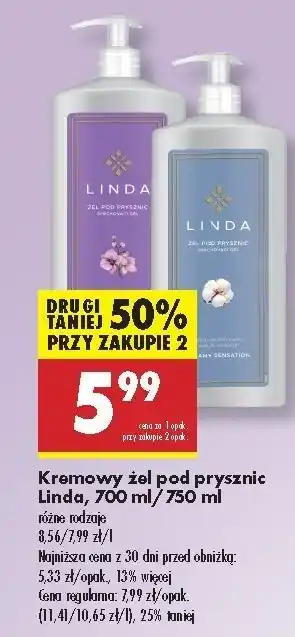 Biedronka Żel pod prysznic fioletowy Linda oferta