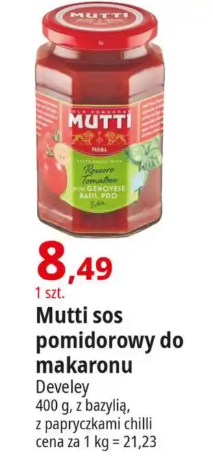 E.Leclerc Sos pomidorowy peperoncino chilli Mutti oferta