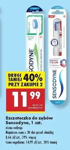 Biedronka Szczoteczka do zębów soft Sensodyne Sensitivity & Gum oferta