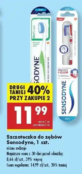 Biedronka Szczoteczka do zębów soft Sensodyne Sensitivity & Gum oferta